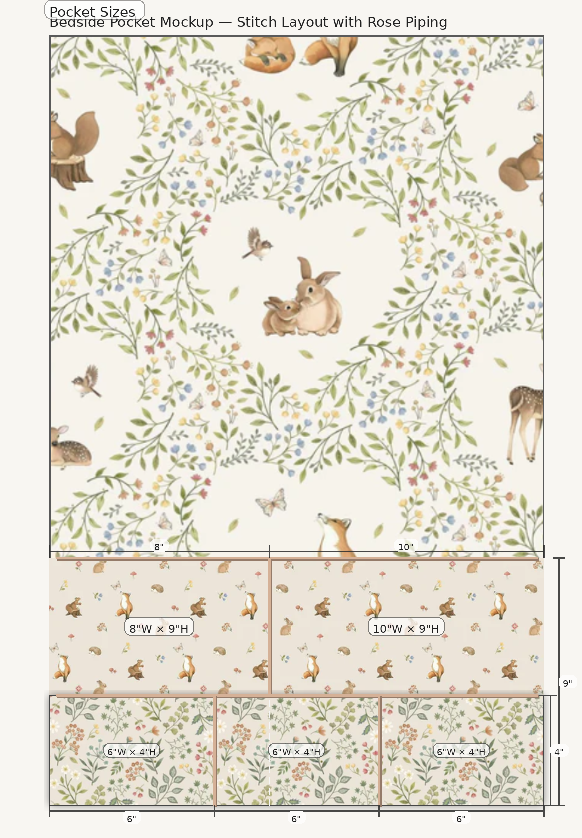 Mercy Over All XL Bedside Pocket (Ps. 145:9)